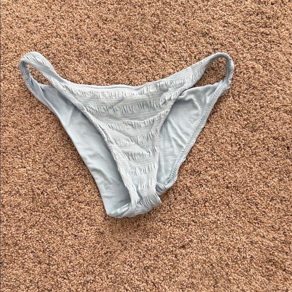 O'Neill Pale Blue Smocked Bikini Bottom